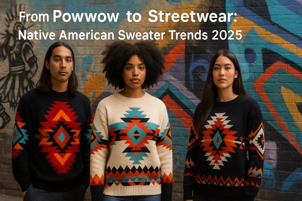 From Powwow to Streetwear: Native American Sweater Trends 2025 – RezSpirit