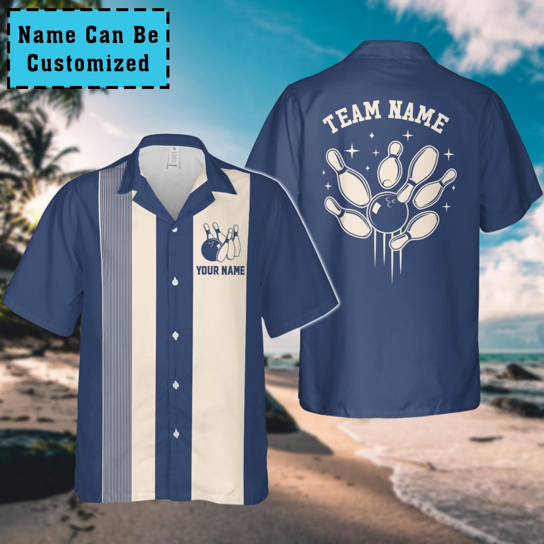 Custom Retro Bowling Hawaiian Shirt