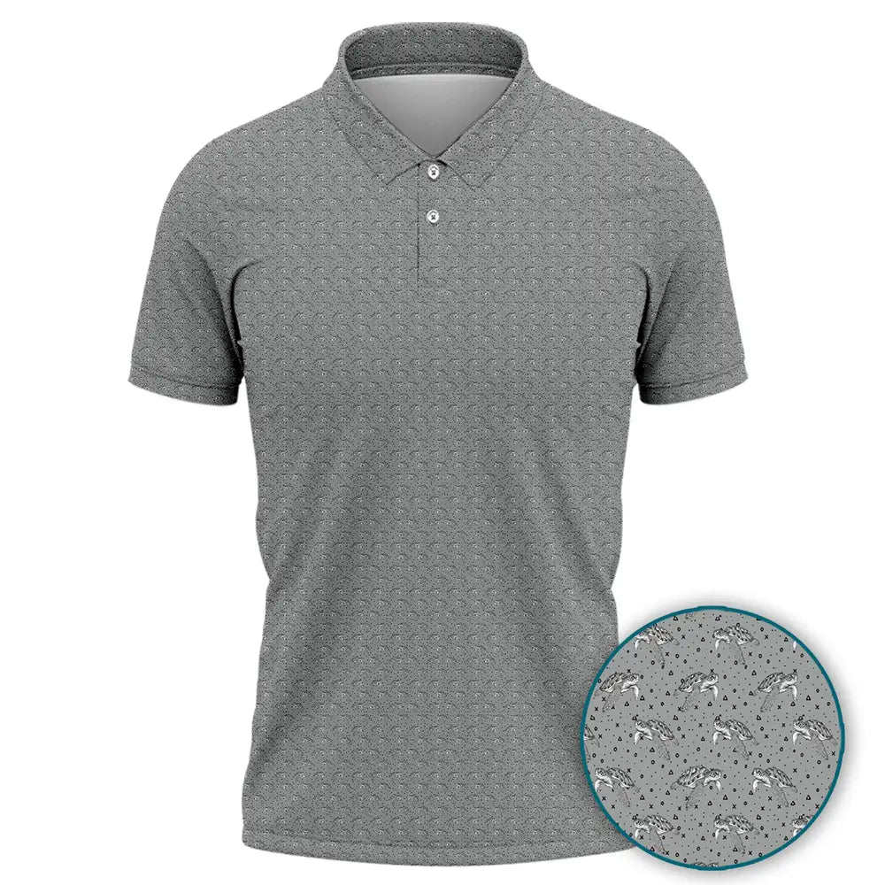 Tribal Native Turtle Pattern T-Shirt, Symbolic Totem Turtle Shirt For Men And Women