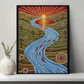STYLE:Black Framed Canvas
