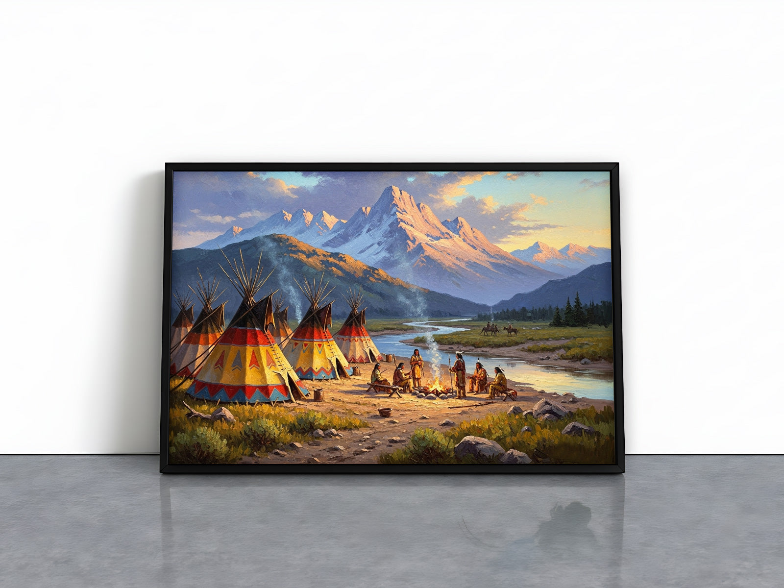STYLE:Black Framed Canvas