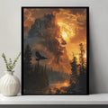 STYLE:Black Framed Canvas