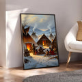 STYLE:Black Framed Canvas
