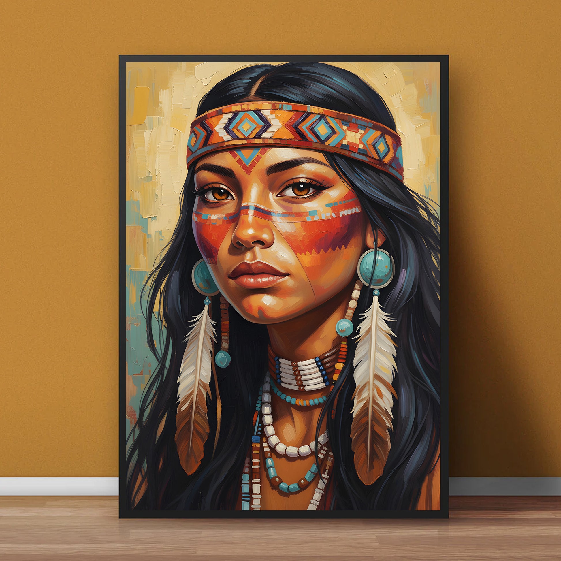 STYLE:Black Framed Canvas