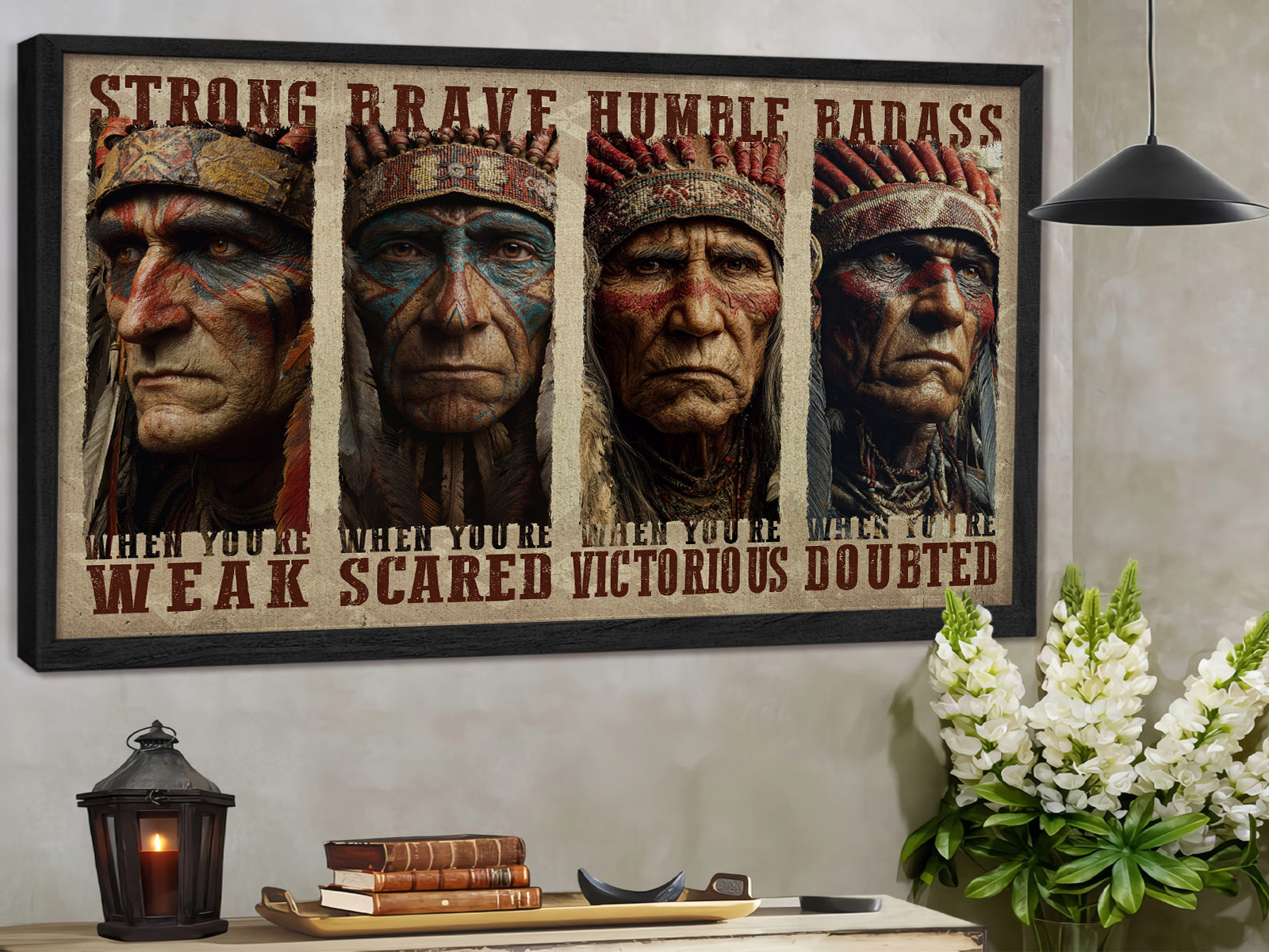 STYLE:Black Framed Canvas