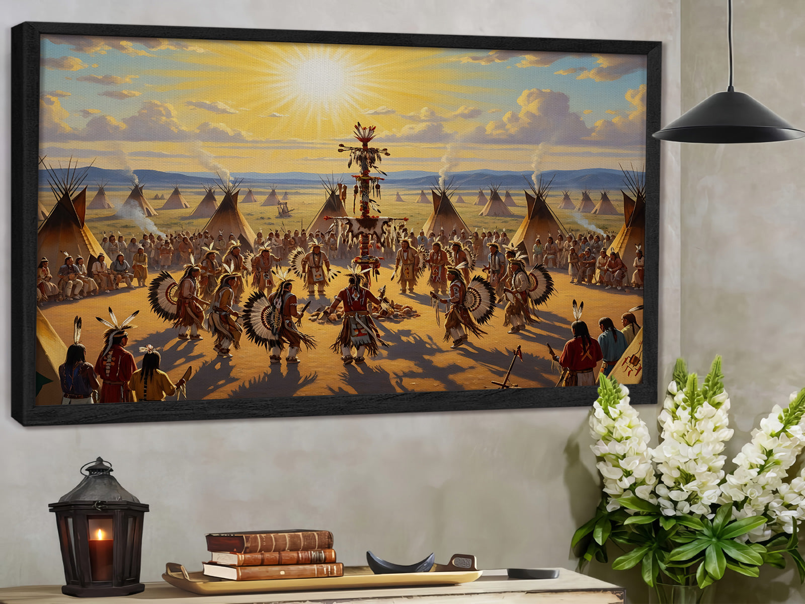 STYLE:Black Framed Canvas