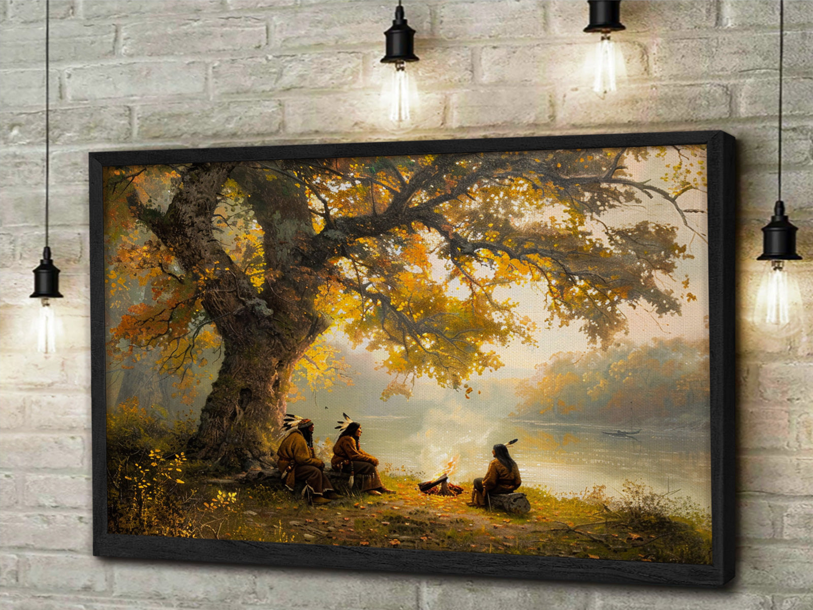 STYLE:Black Framed Canvas