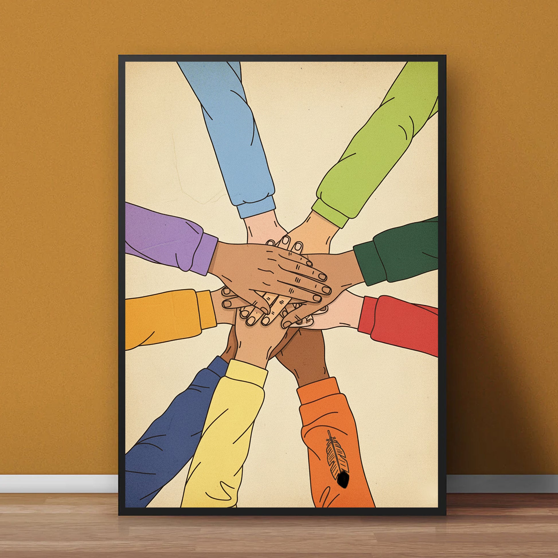 STYLE:Black Framed Canvas