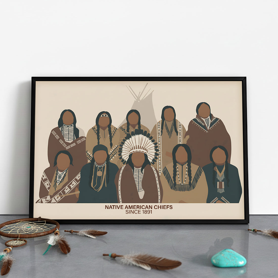 STYLE:Black Framed Canvas