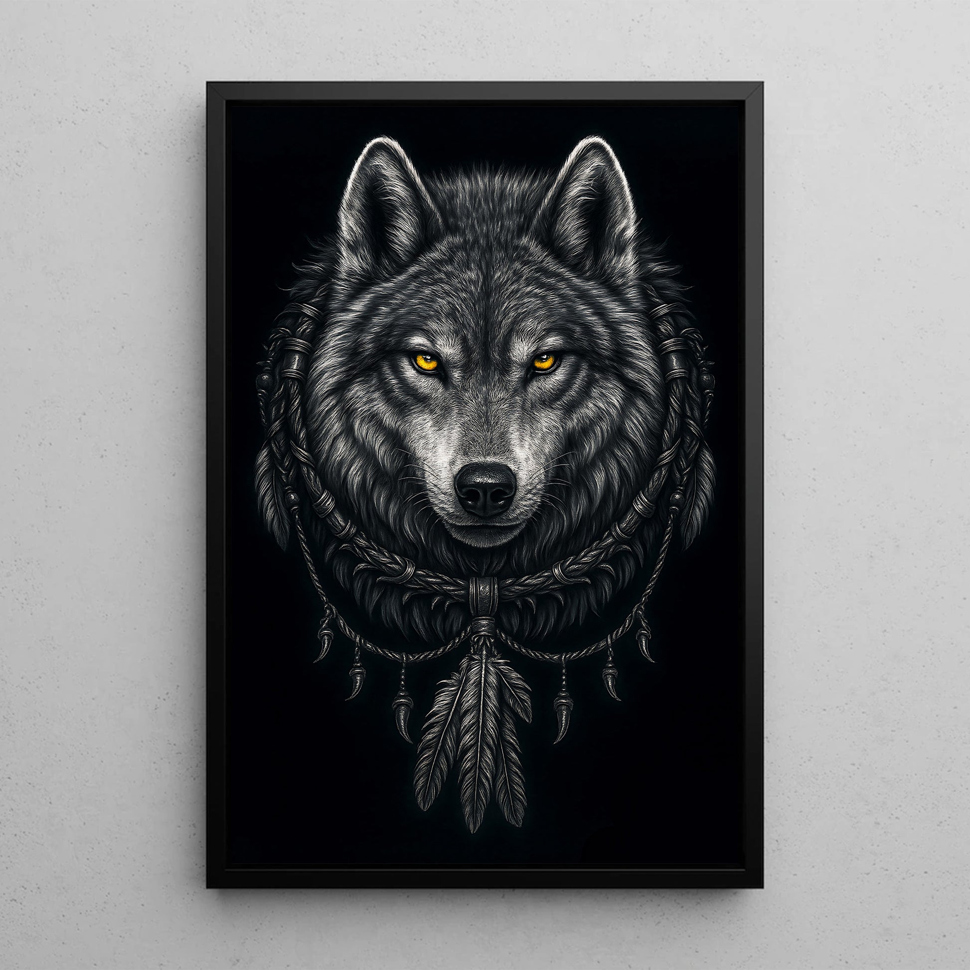 STYLE:Black Framed Canvas