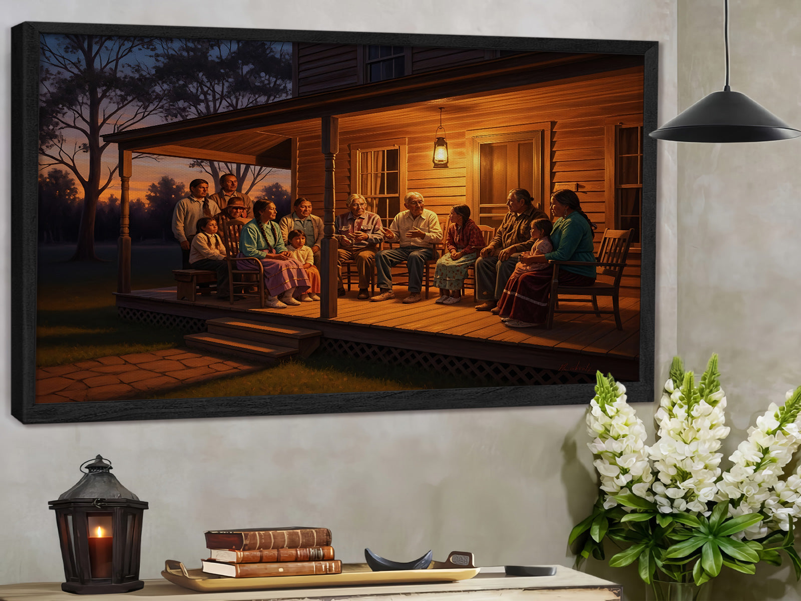 STYLE:Black Framed Canvas
