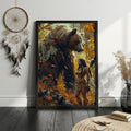 STYLE:Black Framed Canvas