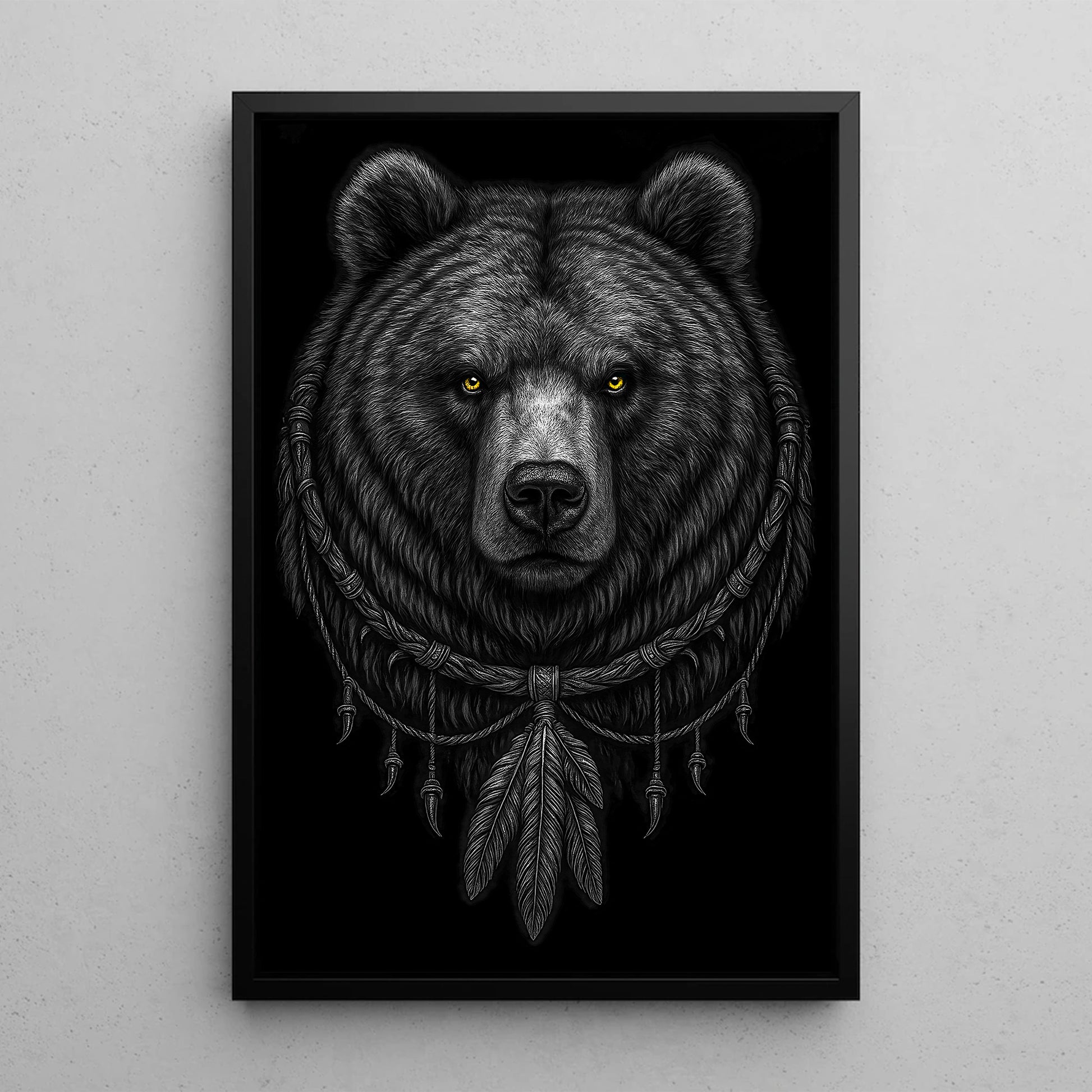 STYLE:Black Framed Canvas