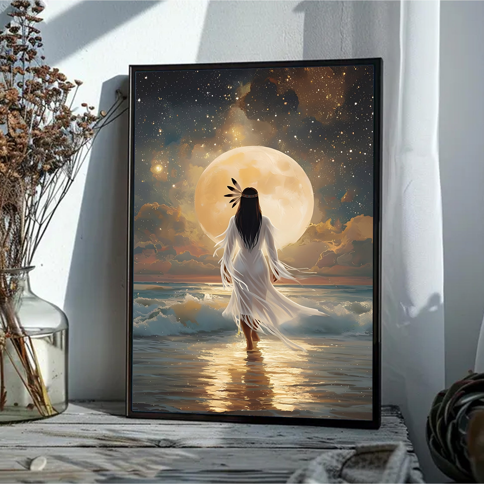 STYLE:Black Framed Canvas