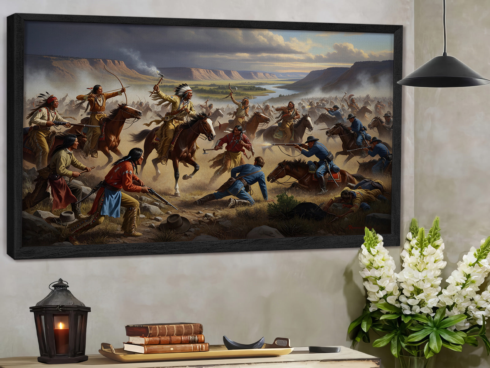 STYLE:Black Framed Canvas