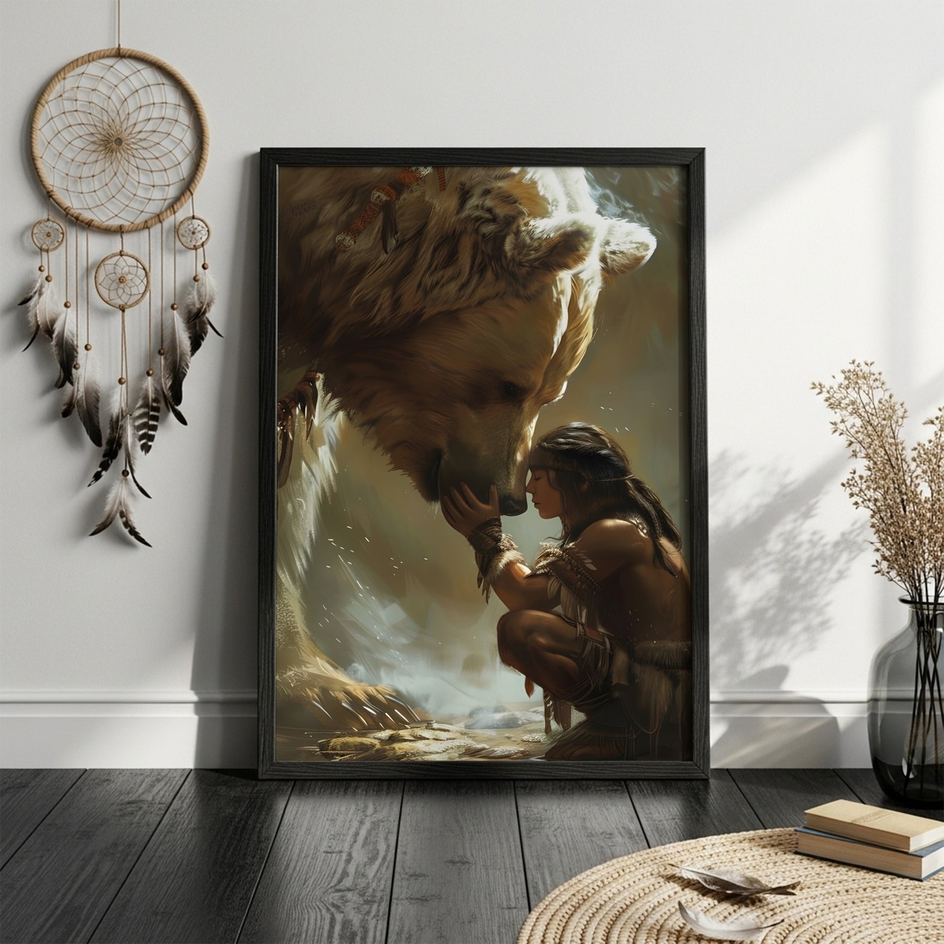 STYLE:Black Framed Canvas