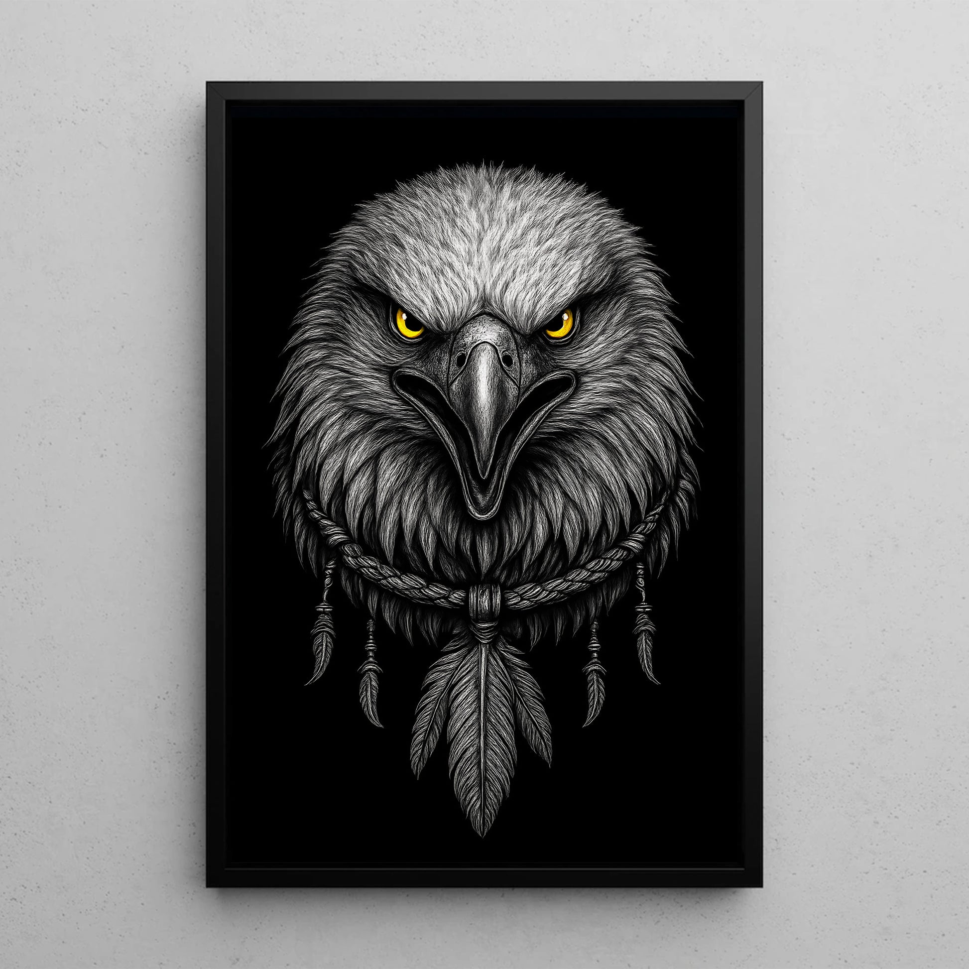STYLE:Black Framed Canvas