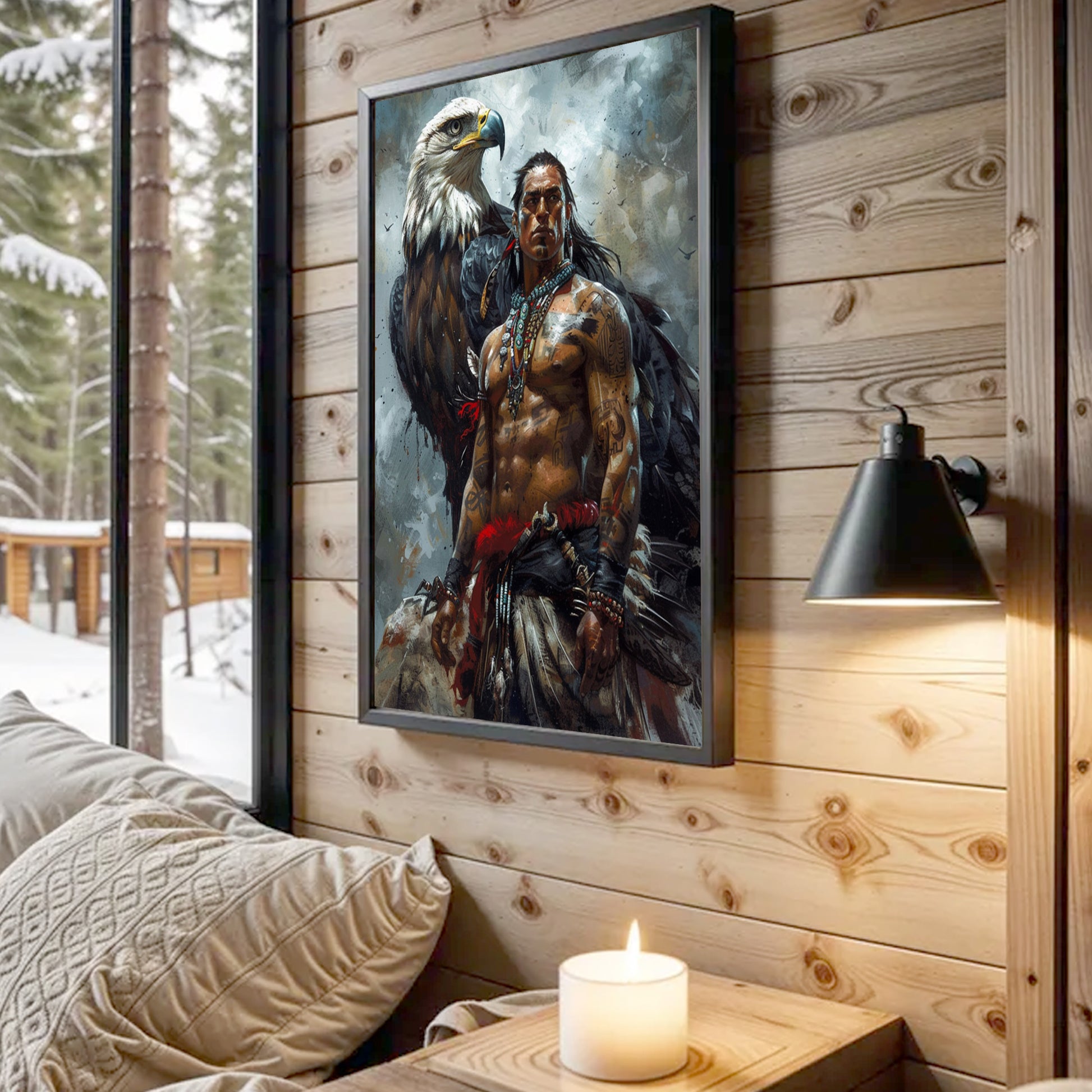 STYLE:Black Framed Canvas