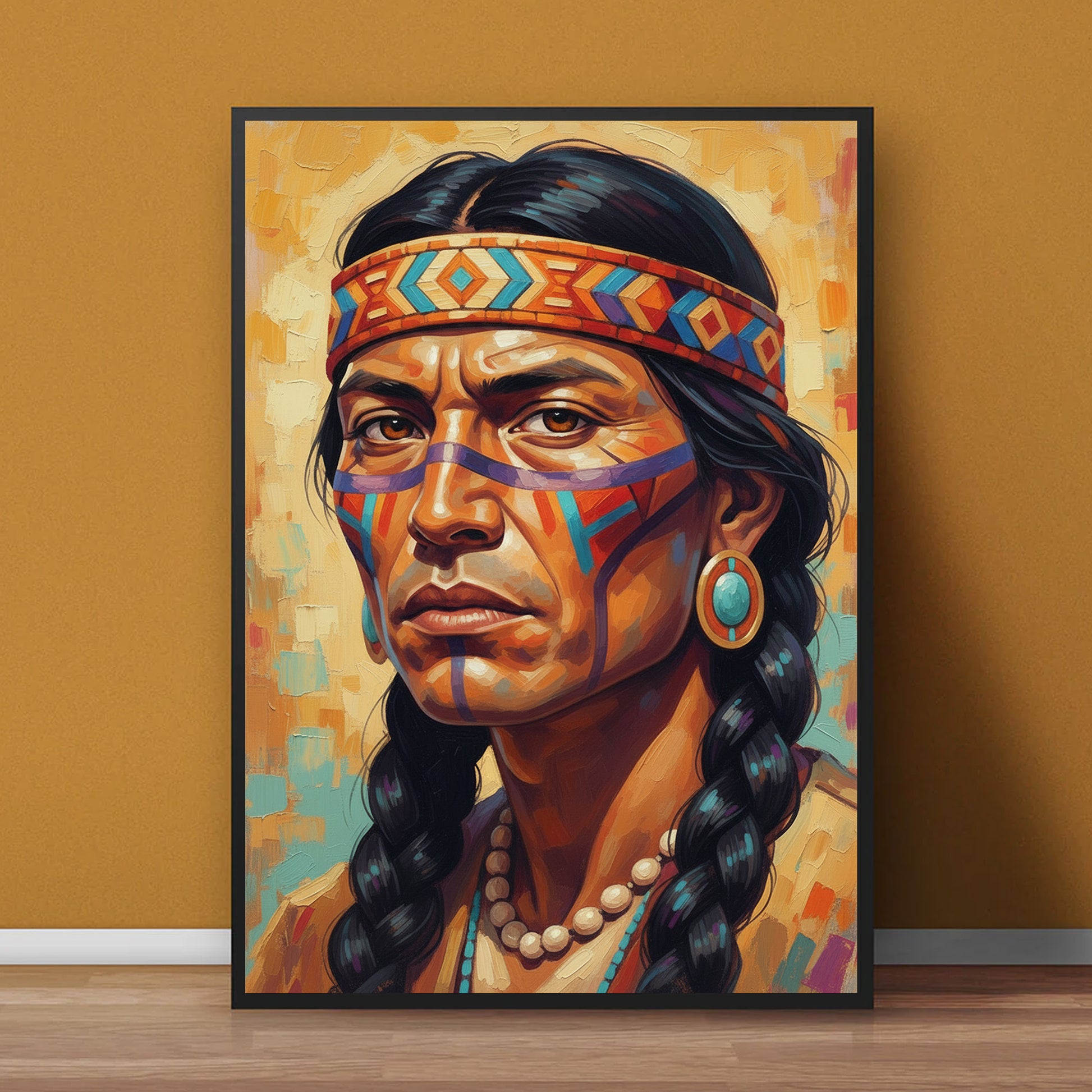 STYLE:Black Framed Canvas