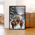 STYLE:Black Framed Canvas
