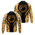 A bomber jacket with an 