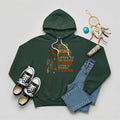 Forest green hoodie showcasing dreamcatcher and ‘Listen to the Silence’ quote