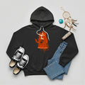 Black hoodie with Native American child silhouette and Every Child Matters quote