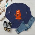 Navy Native America long sleeve shirt with Every Child Matters design inspired by Indigenous culture