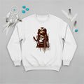 White Native America sweatshirt with Indigenous girl print and Every Child Matters text
