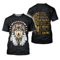T-shirt with wolf design and 