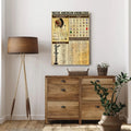 Canvas featuring Native American totem pole designs with explanations of tribal symbols and their meanings.
