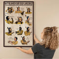 Poster highlighting Native American sign language as a form of respect and unity.