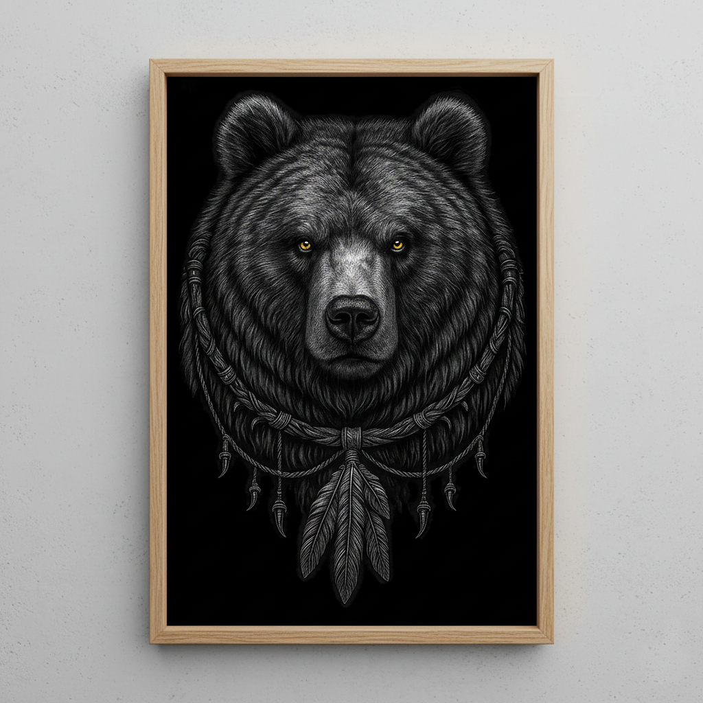 STYLE:Black Framed Canvas
