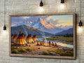 STYLE:Black Framed Canvas