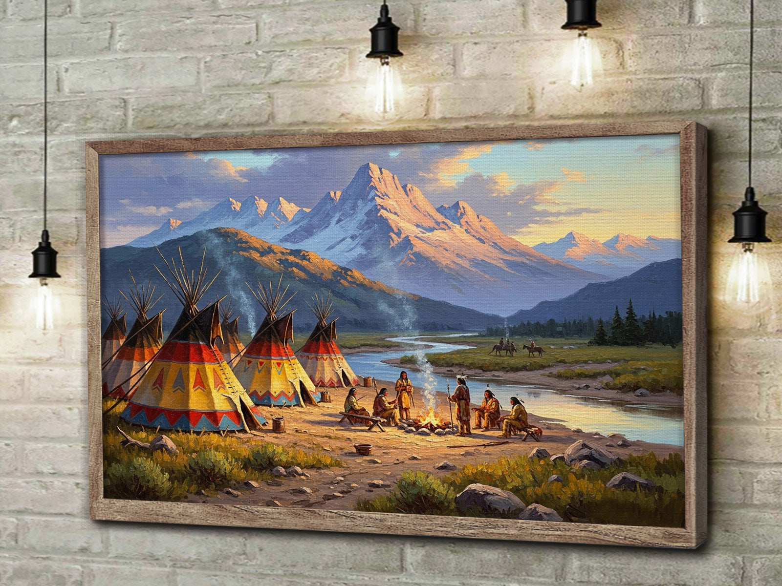 STYLE:Black Framed Canvas