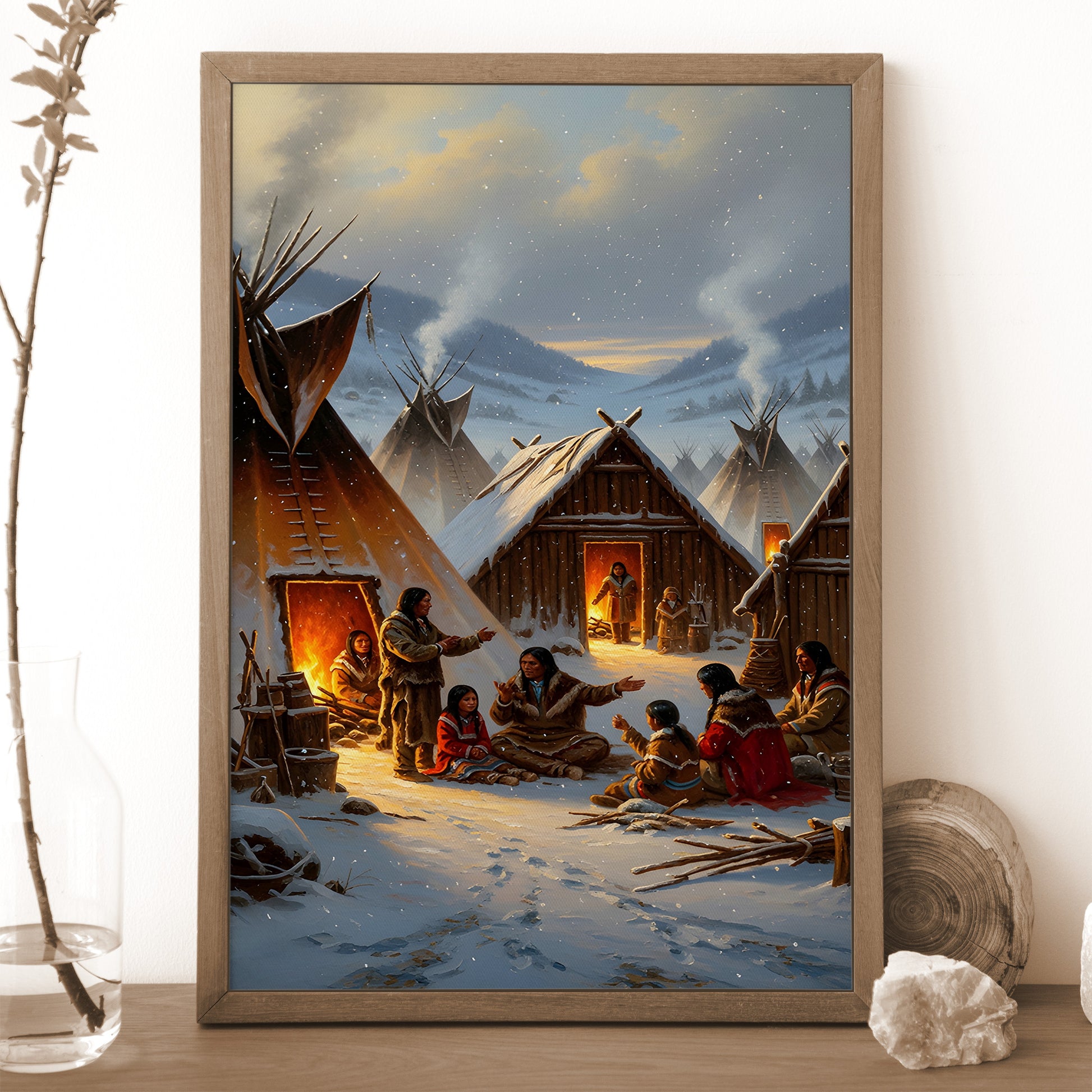 STYLE:Black Framed Canvas