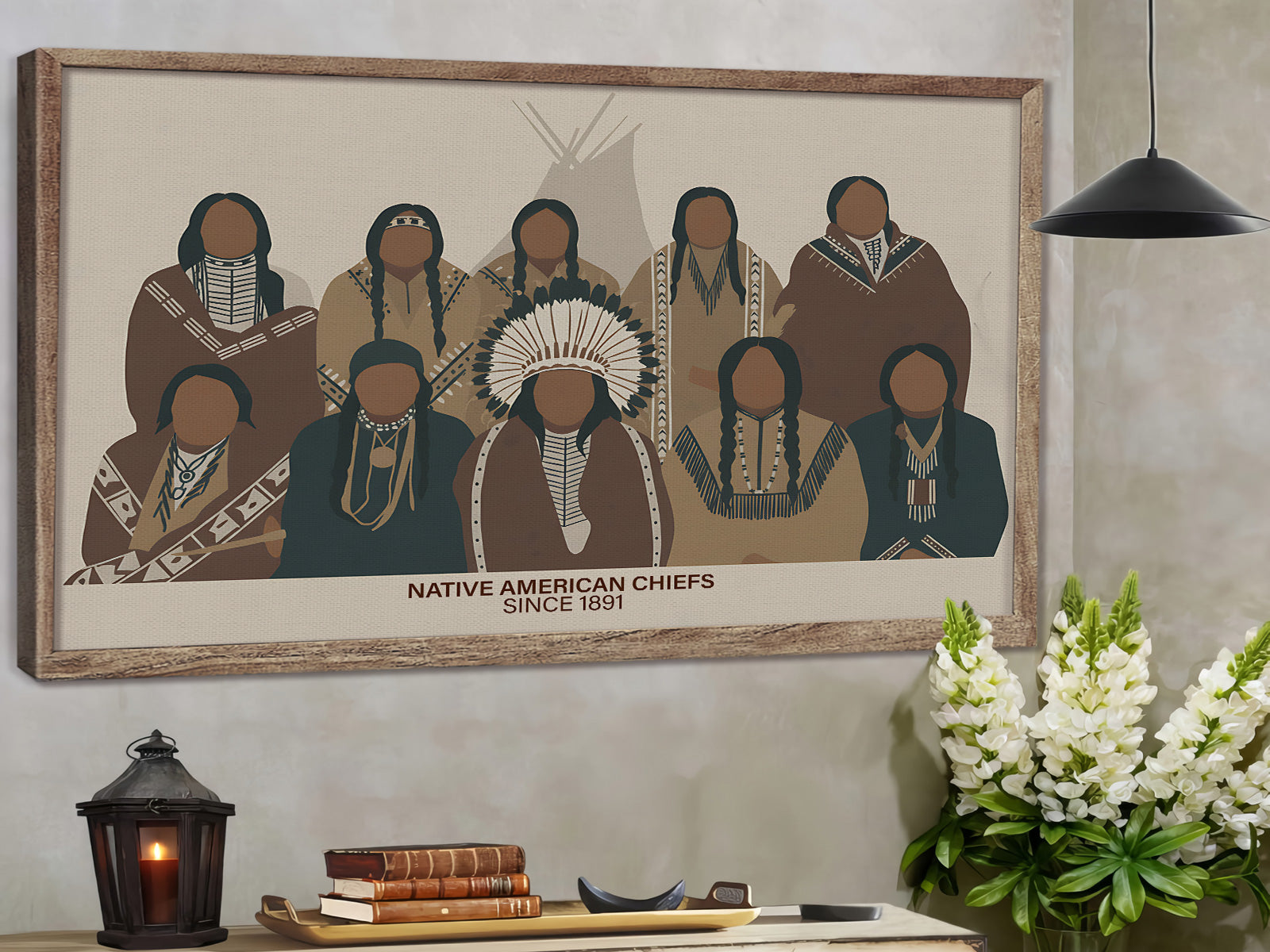STYLE:Black Framed Canvas