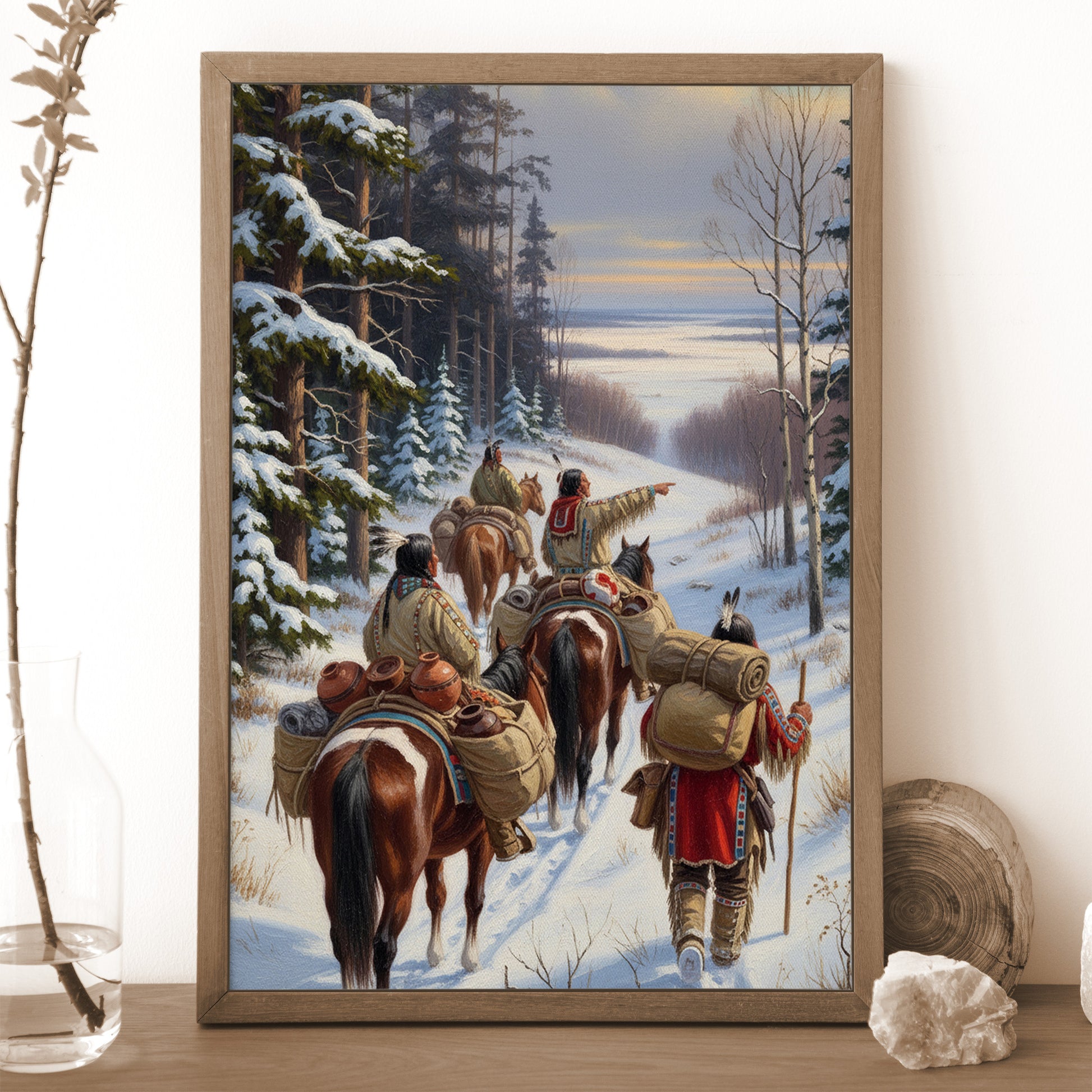 STYLE:Black Framed Canvas