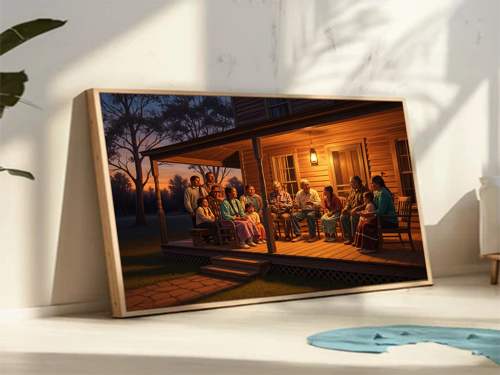 STYLE:Black Framed Canvas