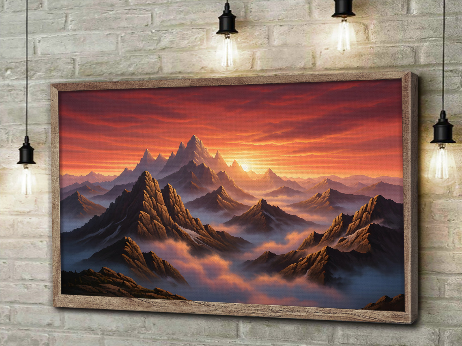 STYLE:Black Framed Canvas