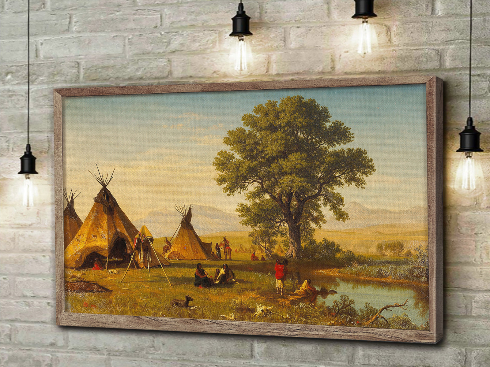 STYLE:Black Framed Canvas
