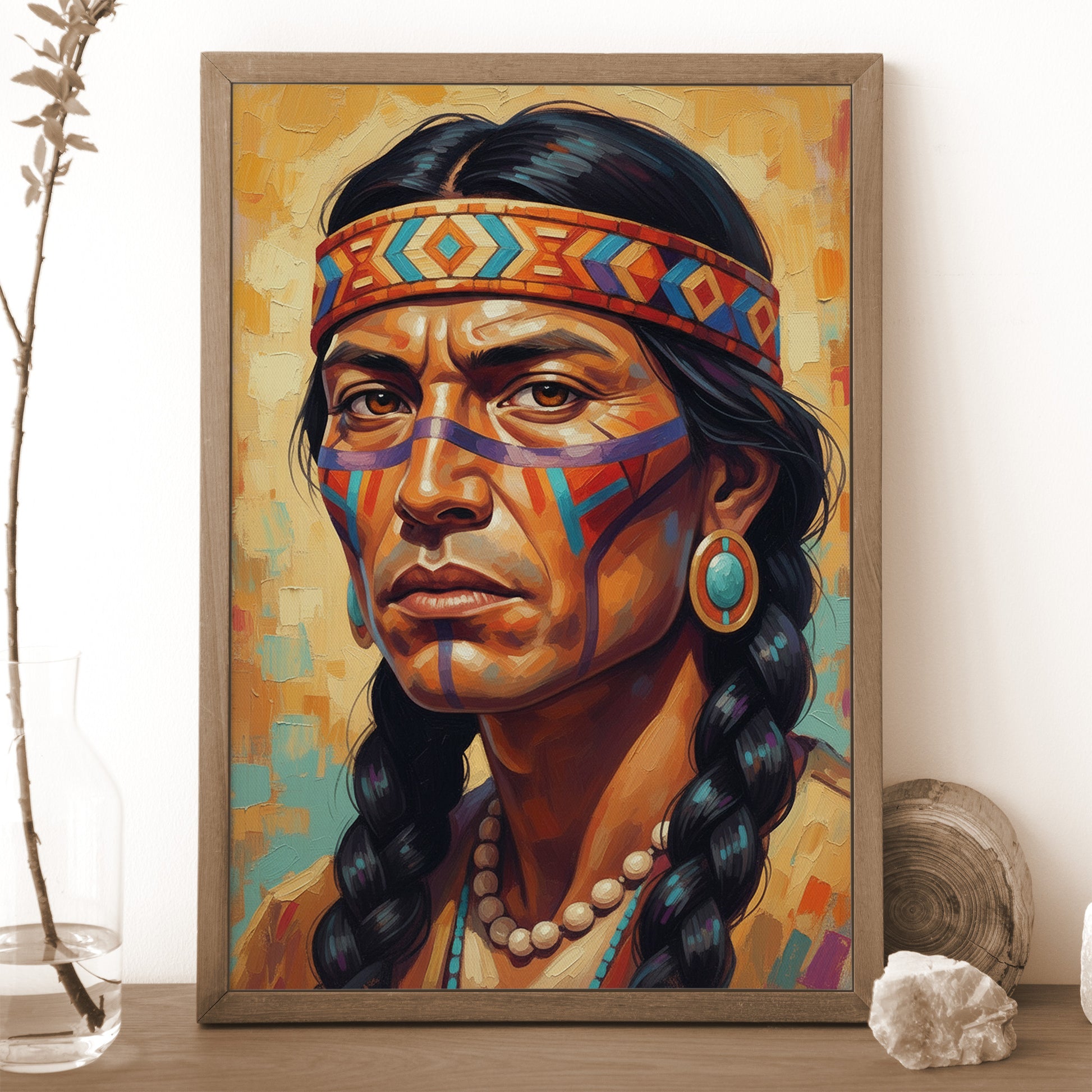 STYLE:Black Framed Canvas