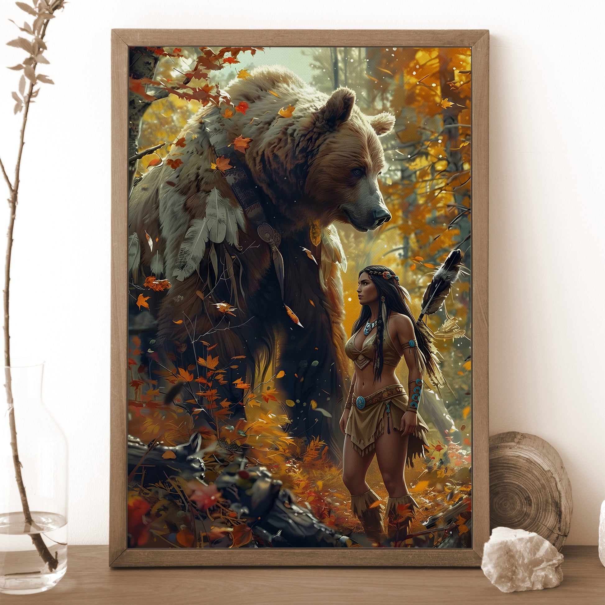 STYLE:Black Framed Canvas