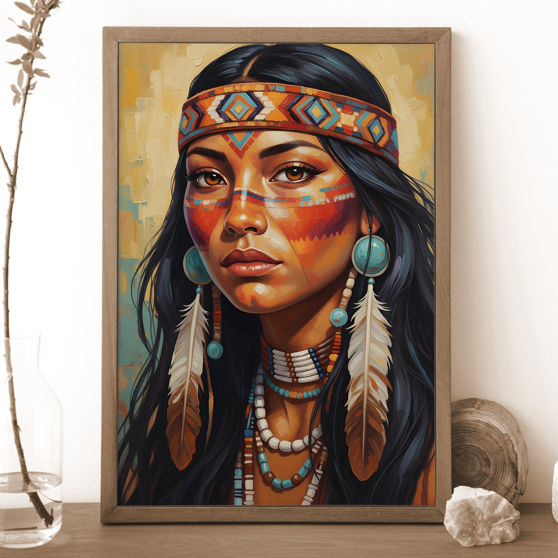 STYLE:Black Framed Canvas