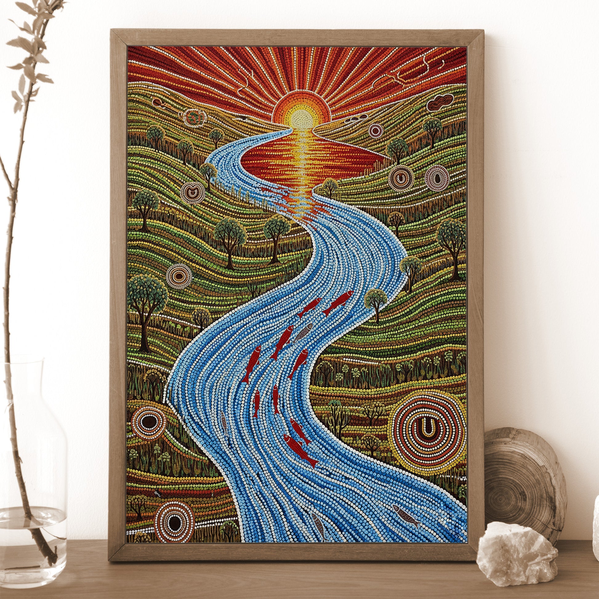 STYLE:Black Framed Canvas
