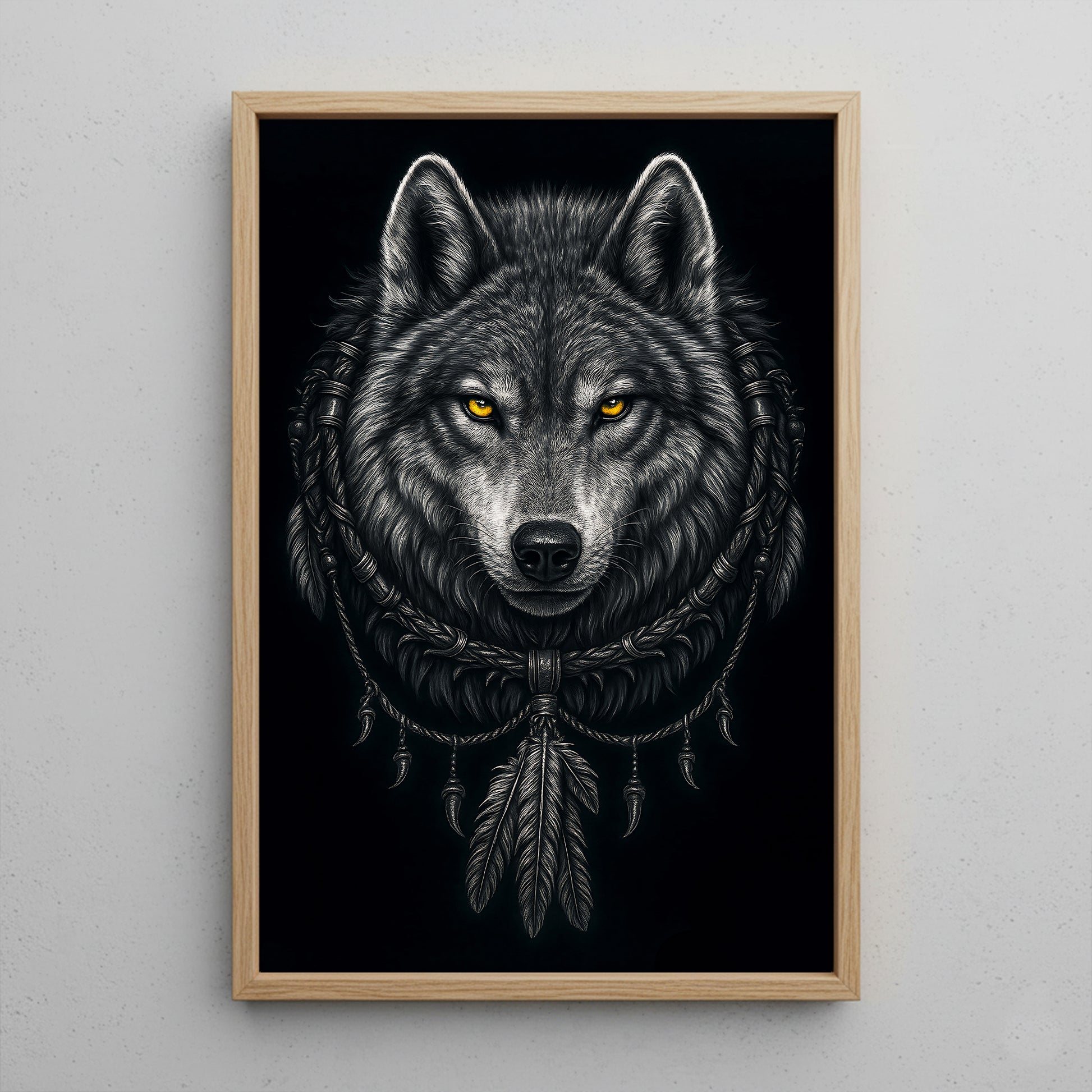 STYLE:Black Framed Canvas