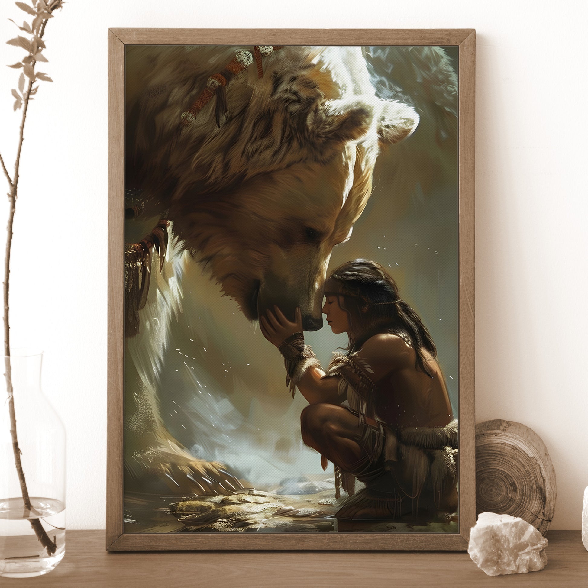 STYLE:Black Framed Canvas