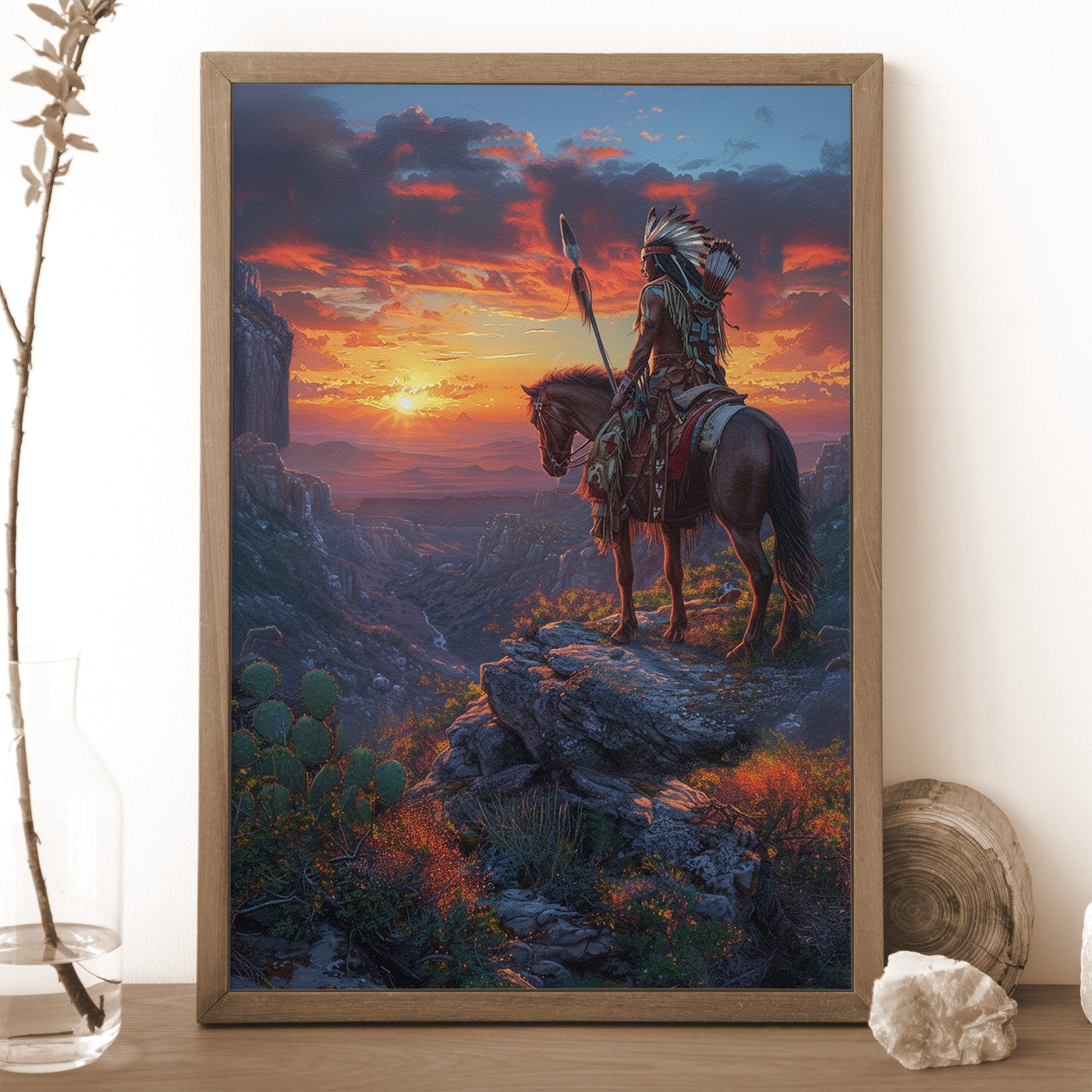 STYLE:Black Framed Canvas