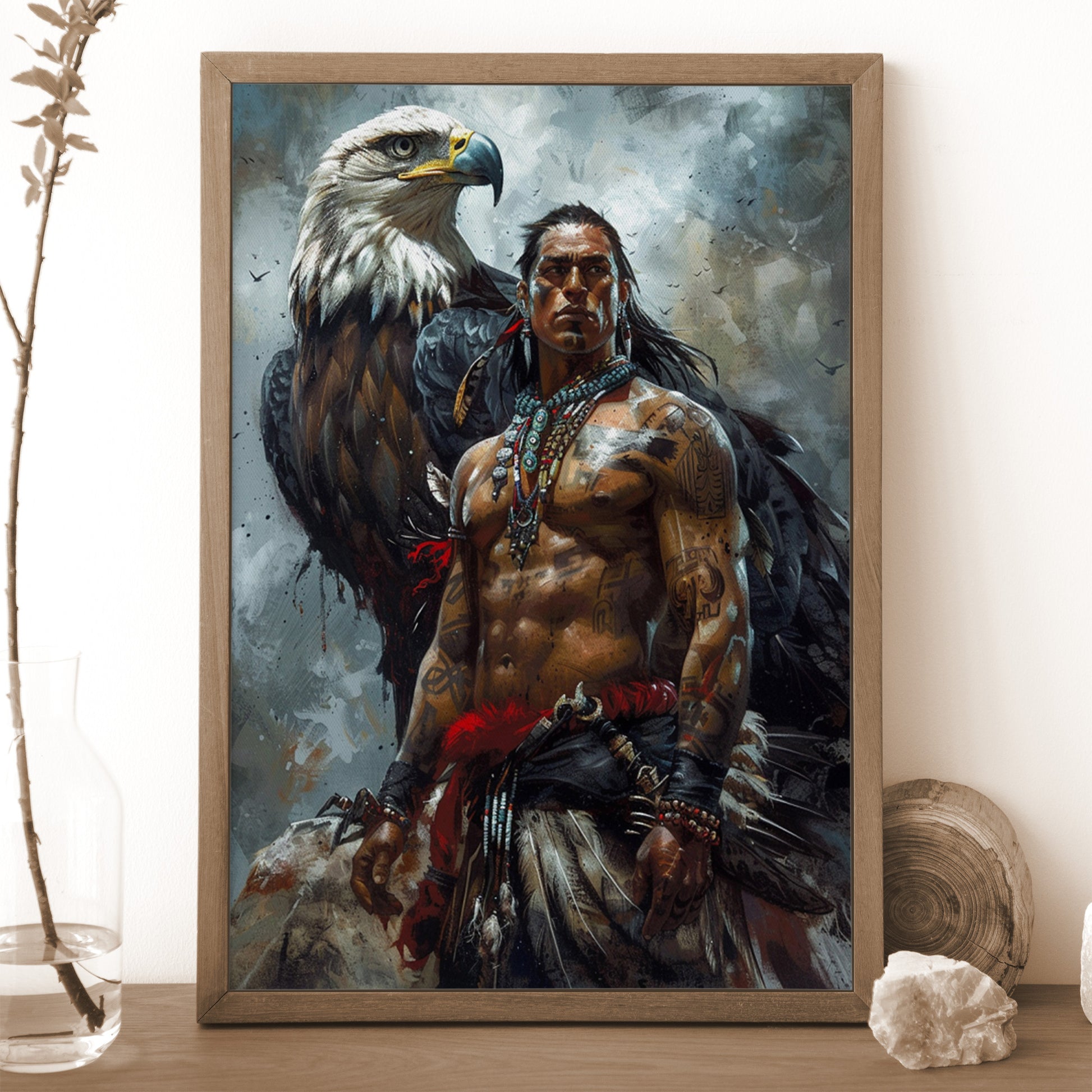 STYLE:Black Framed Canvas
