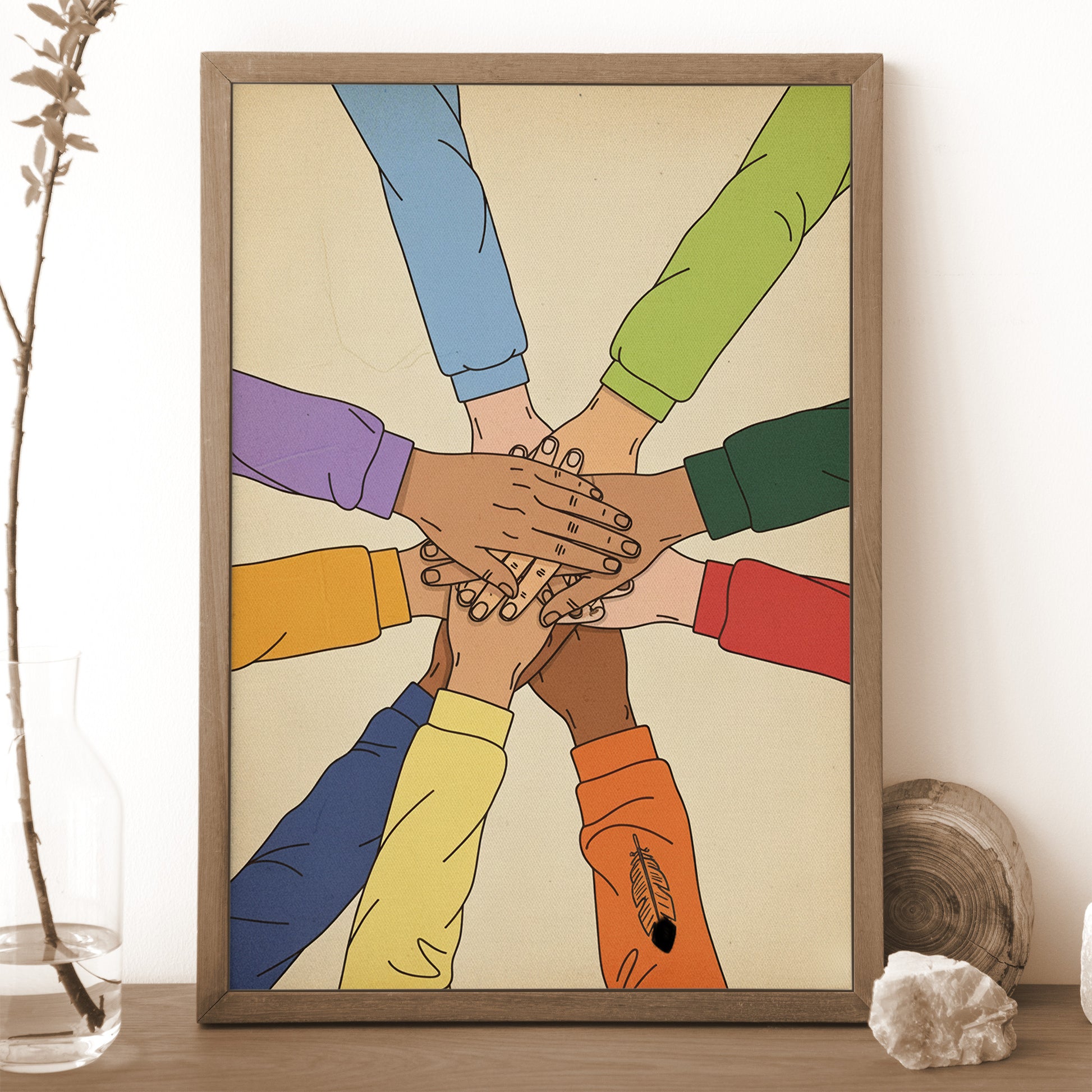 STYLE:Black Framed Canvas